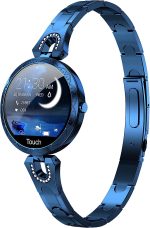 Yihou Women Smart Watch for Android iOS Phone Fitness Tracker Waterproof Activity Tracker Pedometer Step Calories Counter Sleep Tracker Exercise Sport Luxury Fashion Lady Smartwatch Gold Silver Blue